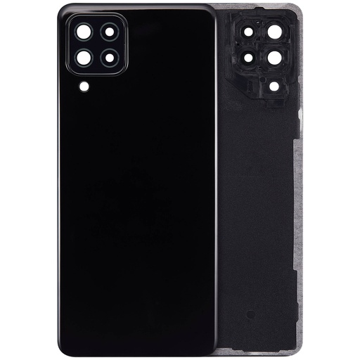 Vitre arrière avec lentille caméra arrière pour SAMSUNG A22 4G A225 2021 - Aftermarket Plus - Noir