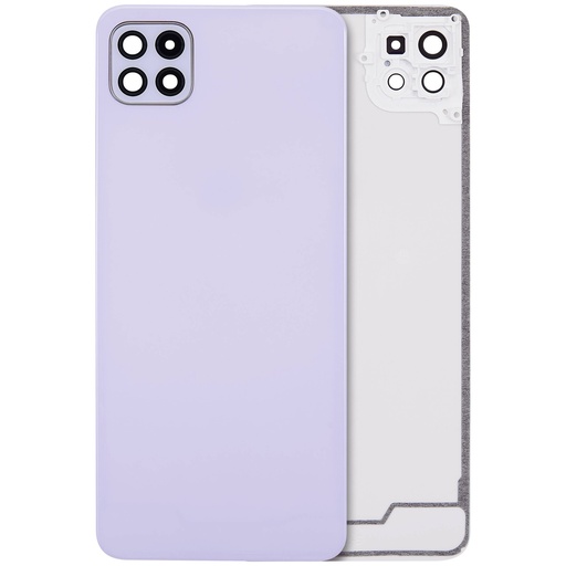 [107082119959] Vitre arrière avec lentille caméra arrière compatible SAMSUNG A22 5G A226 2021 - Aftermarket Plus - Violet