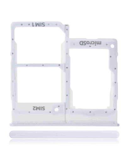 [107082026036] Tiroir Double SIM compatible SAMSUNG A20e - A202 2019 - Blanc