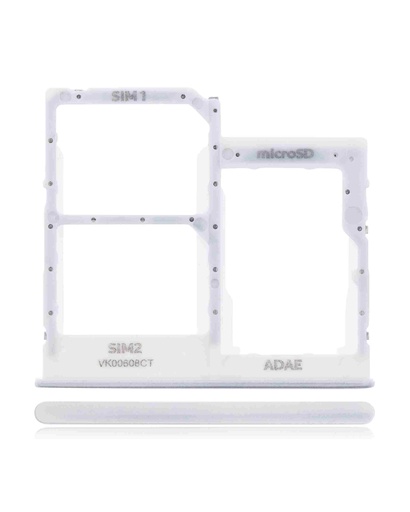 [107082026038] Tiroir Double SIM compatible SAMSUNG A41 - A415 2020 - Prism Crush Silver