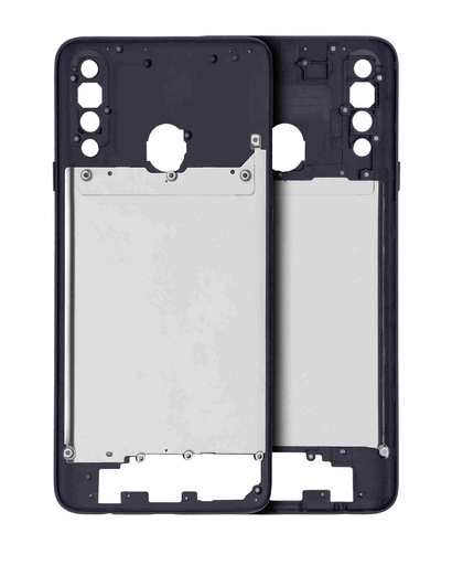 Châssis central pour SAMSUNG A20s - A207 2019 - Noir