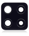 Lot de 10 lentilles caméra arrière - Verre seul avec adhésif - pour SAMSUNG A42 5G - A426 2020 - Prism Dot Black