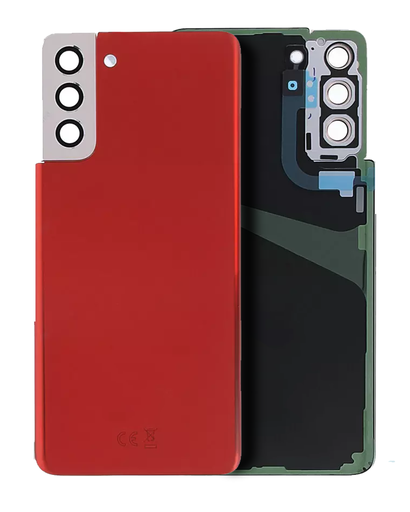 Vitre arrière avec adhésif pour SAMSUNG S21 Plus 5G - Phantom Red