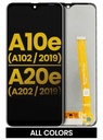 Bloc écran LCD sans châssis pour SAMSUNG A20e - A202  et A10e - A102 - Reconditionné - Toutes couleurs