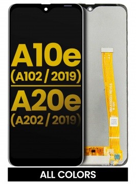 Bloc écran LCD sans châssis pour SAMSUNG A20e - A202  et A10e - A102 - Reconditionné - Toutes couleurs