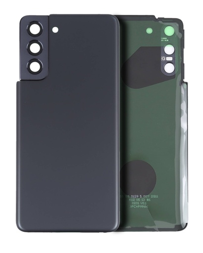 Vitre arrière avec lentille caméra pour SAMSUNG S21 5G - Sans Logo - Aftermarket Plus - Phantom Gray