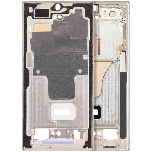 [107082136582] Châssis central compatible SAMSUNG S23 Ultra 5G - Version Internationale - Crème