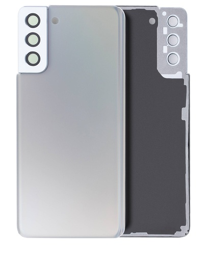 Vitre arrière avec lentille caméra pour SAMSUNG S21 Plus - Sans Logo - Aftermarket Plus - Phantom Silver