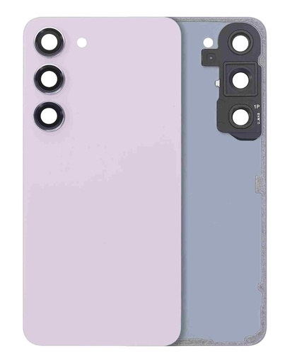 Vitre arrière avec lentille caméra pour SAMSUNG S23 5G - Sans logo - Aftermarket Plus - Lavande