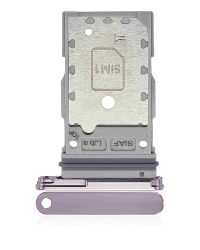 Tiroir Double SIM pour SAMSUNG S23 5G et S23 Plus 5G - Lavande
