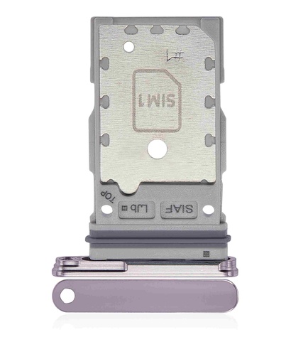 [107082136736] Tiroir SIM double compatible SAMSUNG S23 5G et S23 Plus 5G - Lavande