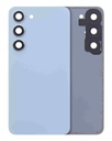Vitre arrière avec lentille caméra compatible SAMSUNG S23 5G - Sans logo - Aftermarket Plus - Bleu