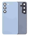 Vitre arrière avec lentille caméra pour SAMSUNG S23 5G - Sans logo - Aftermarket Plus - Bleu