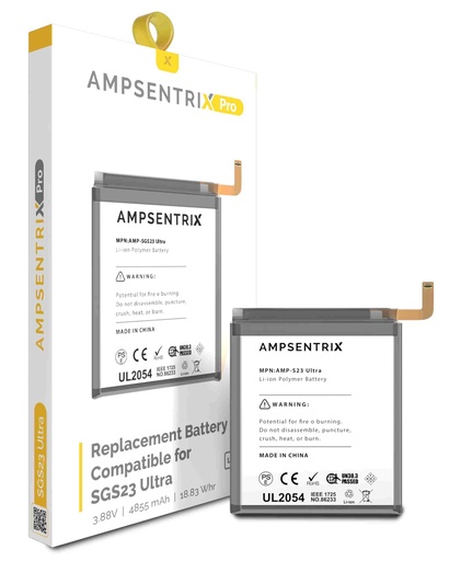 [107082136774] Batterie compatible SAMSUNG S23 Ultra - AmpSentrix Pro