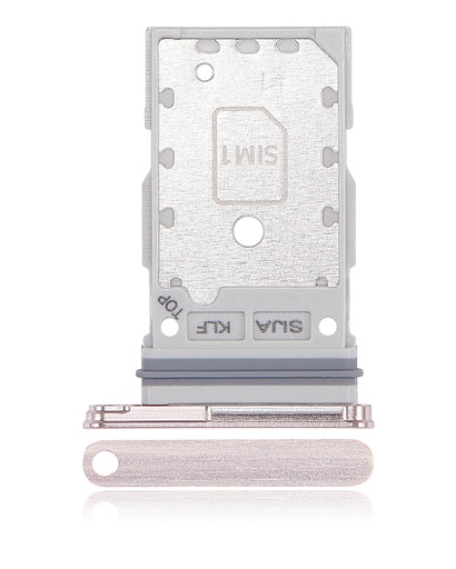 [107082079325] Tiroir SIM double compatible SAMSUNG S22 - S22 Plus - Pink Gold