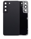 Vitre arrière avec lentille caméra pour SAMSUNG S22 5G - Sans Logo - Aftermarket Plus - Phantom Black