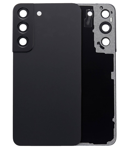 Vitre arrière avec lentille caméra pour SAMSUNG S22 5G - Sans Logo - Aftermarket Plus - Phantom Black
