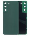 Vitre arrière avec lentille caméra compatible Samsung Galaxy S22 5G - Sans Logo - Aftermarket Plus - Vert