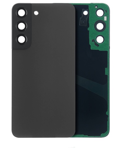 Vitre arrière avec lentille caméra pour SAMSUNG S22 5G - Sans Logo - Aftermarket Plus - Graphite