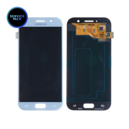 Bloc écran OLED sans châssis pour SAMSUNG A5 2017 - A520F - SERVICE PACK - Bleu