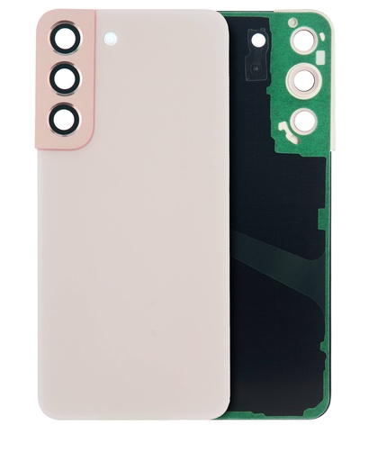 Vitre arrière avec lentille caméra pour SAMSUNG S22 5G - Sans Logo - Aftermarket Plus - Pink Gold