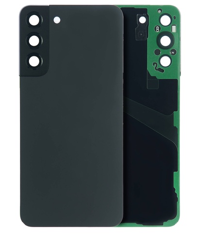 Vitre arrière avec lentille caméra pour SAMSUNG S22 Plus 5G - Sans Logo - Aftermarket Plus - Phantom Black