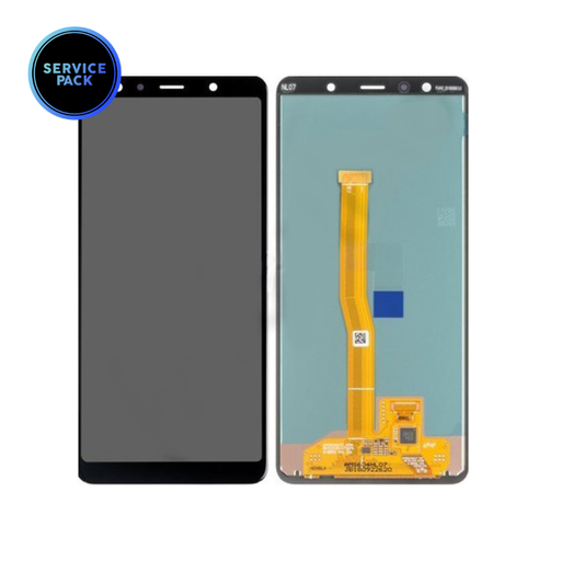 Bloc écran OLED sans châssis pour SAMSUNG A7 2018 A750F - SERVICE PACK - Noir
