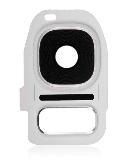 [107082010822] Lentille caméra arrière compatible Samsung Galaxy S7 - S7 Edge - Argent