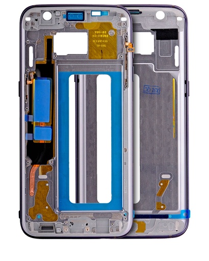 [107082010848] Châssis central compatible Samsung Galaxy S7 Edge - Noir