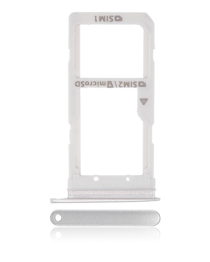 Tiroir Double SIM pour SAMSUNG S7 Edge - Blanc