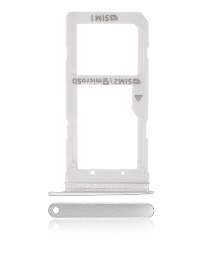 [107082011482] Tiroir SIM double compatible Samsung Galaxy S7 Edge - Blanc