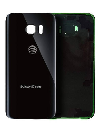 Vitre arrière avec lentille caméra pour SAMSUNG S7 - Grade A - Onyx noir
