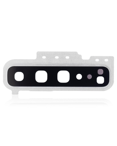 Lentille caméra arrière avec anneau pour SAMSUNG S10 5G - Crown Silver