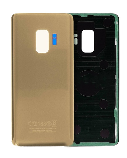 [107082059032] Vitre arrière avec lentille caméra pour Samsung Galaxy S9 - Sunrise Gold