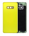 Vitre arrière avec lentille caméra compatible Samsung Galaxy S10E - Sans Logo - Aftermarket Plus - Canary Yellow