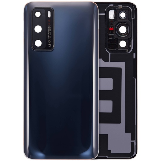 Vitre arrière avec lentille caméra pour HUAWEI P40 - Noir