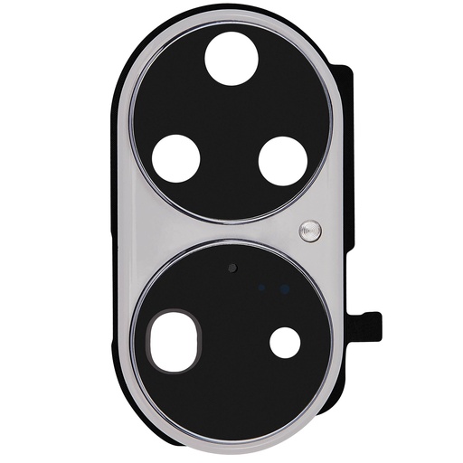 Lentille caméra arrière avec support pour HUAWEI P50 Pro - Blanc Perle