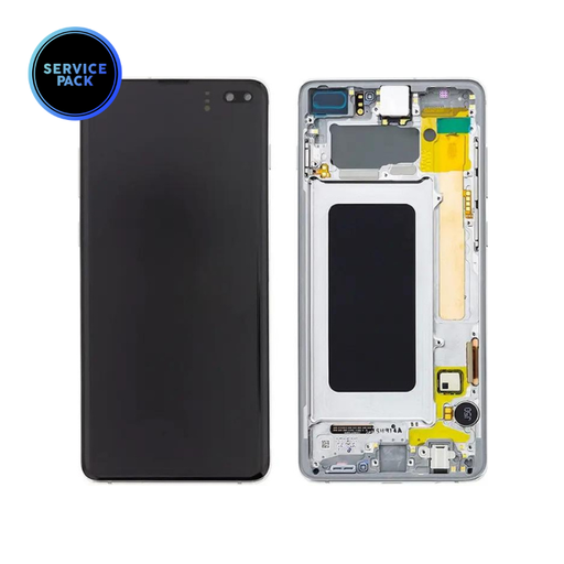 [GH82-18849B] Bloc écran OLED pour SAMSUNG S10 Plus - G975F - SERVICE PACK - Blanc