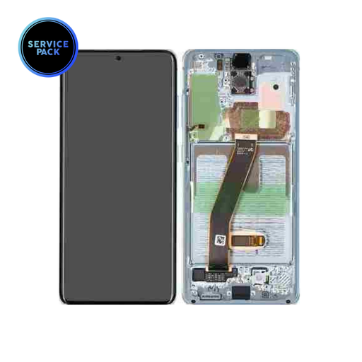 [GH82-22123D] Bloc écran OLED pour SAMSUNG S20 5G - G981F - SERVICE PACK - Bleu