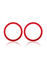Anneau protection de caméra arrière pour iPhone 11 / 12 / 12 Mini (Set de 2) - Lot de 10 - Rouge