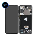 Bloc écran OLED avec châssis pour SAMSUNG S21 Plus  5G - G996 - Avec caméra avant - SERVICE PACK - Noir
