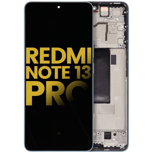[107082131128] Bloc écran OLED avec châssis compatible Xiaomi Redmi Note 13 Pro - Reconditionné - Bleu