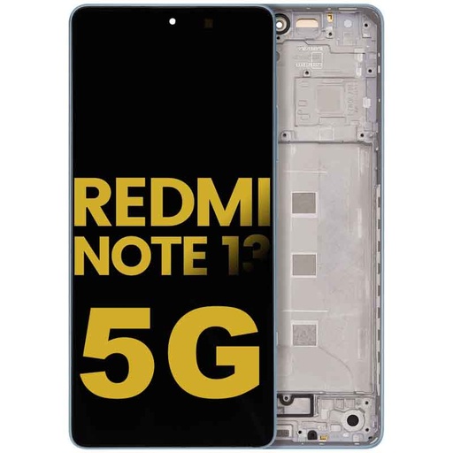 Bloc écran OLED avec châssis pour XIAOMI Redmi Note 13 5G - Reconditionné - Bleu