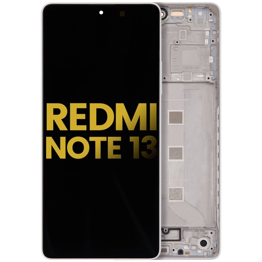 [107082131124] Bloc écran OLED avec châssis compatible Xiaomi Redmi Note 13 - Reconditionné - Blanc