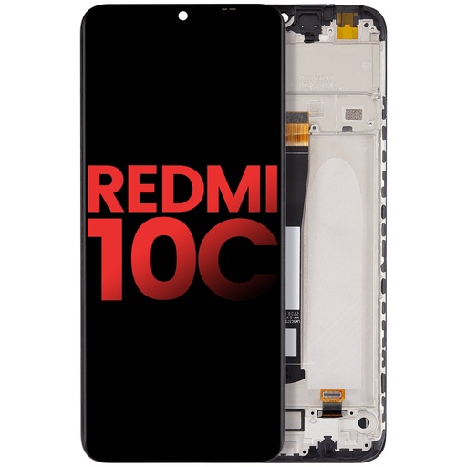 [107082127204] Bloc écran LCD avec châssis compatible Xiaomi Redmi 10C - Aftermarket Plus - Toutes couleurs