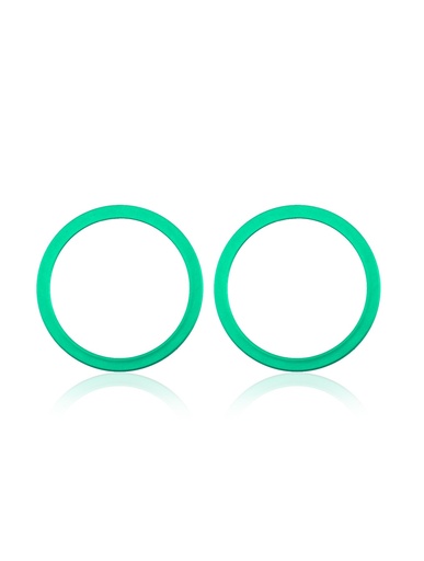 Lot de 10 supports lentille caméra arrière - 2 pièces - pour iPhone 11 - 12 - 12 Mini - Vert