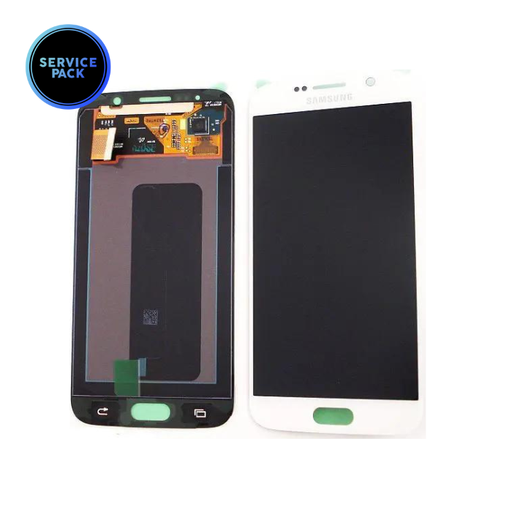 [GH97-17260B] Bloc écran OLED pour SAMSUNG S6 - G920F - SERVICE PACK - Blanc