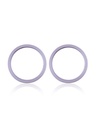 Lot de 10 protections caméra arrière - 2 pièces - pour iPhone 11 - 12 - 12 Mini - Violet