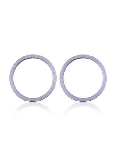 Lot de 10 protections caméra arrière - 2 pièces - pour iPhone 11 - 12 - 12 Mini - Violet