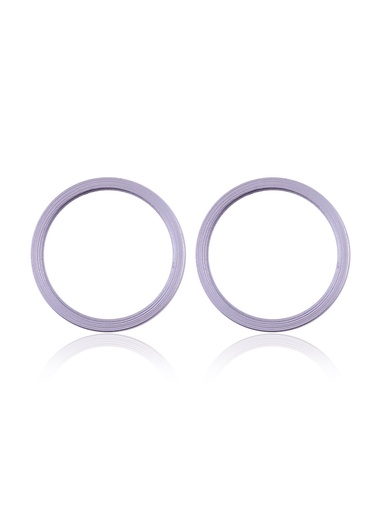 Lot de 10 protections caméra arrière - 2 pièces - compatibles iPhone 11 - 12 - 12 Mini - Violet